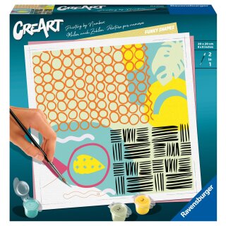 Ravensburger CreArt - Malen nach Zahlen 23639 - Funky Shapes - ab 12 Jahren