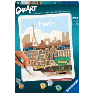 Ravensburger CreArt - Malen nach Zahlen 23687 - Colorful Paris - ab 12 Jahren