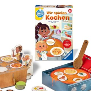 Ravensburger 24734 - Wir spielen Kochen - Lernspiel für Kinder ab 2,5 Jahren, Spielend Erstes Lernen für 1-4 Spieler