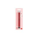 3 pcs. Erasable pen refills - red#1