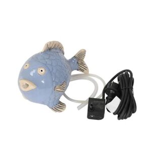 Wasserspeier Fisch mit Pumpe 24,5x13,5xH16cm