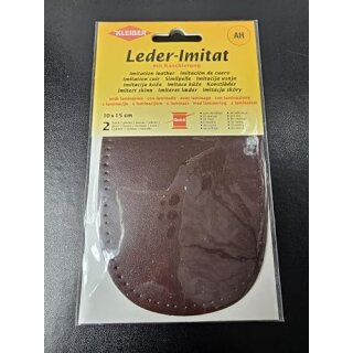 LEDER-IMITAT FLECKEN   EB DUNKELBRAUN