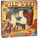 Wild West Single Revolver 8 Shots Playset box