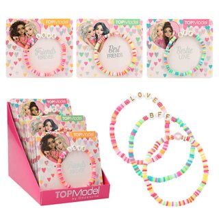 TOPModel Armband bunt Botschaft BEST FRIENDS