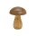 Pilz aus Mangoholz Braun (B/H/T) 9x12x9cm