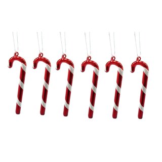Baumschmuck "Zuckerstange", 6er Set