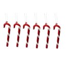 Baumschmuck "Zuckerstange", 6er Set
