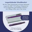 Lamy T10: 4 Packungen mit 5 Tintenpatronen, Farbe: Violett (insgesamt 20 Patronen)