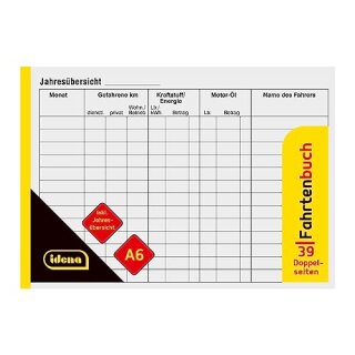 Idena Fahrtenbuch A6