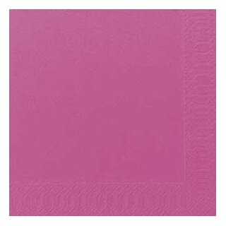 250 x DUNI Cocktailserviette 24x24 cm 3-lagig fuchsia