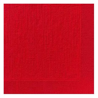 50 x DUNI Klassik Serviette 40x40 cm 1/4F.rot