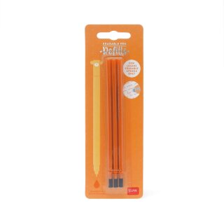 Ersatzminen für Legami-Stifte, radierbar, Orange, 3 Stück