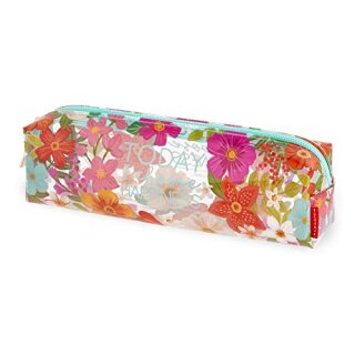 TRANSPARENT PENCIL CASE - FLOWERS
