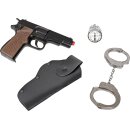 Gonher Polizistenset mit 8 Schuss und Handschellen