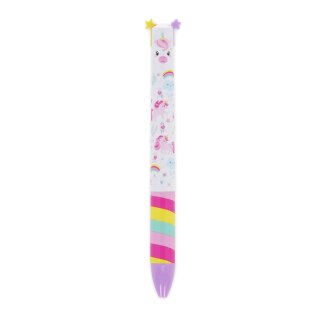 TWO-COLOUR BALLPOINT PEN - CLICK&CLACK - UNICORN