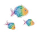 Wachsmotiv Regenbogen Fisch, regenbogen, 2,3x1,6cm +...
