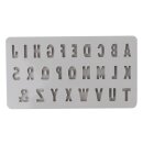 Silikon Gießform Mini ABC, 14,5x26x1cm, 27 Formen,...