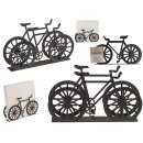 Serviettenhalter Fahrrad aus Metall schwarz (B/H/T) 19x9x3cm