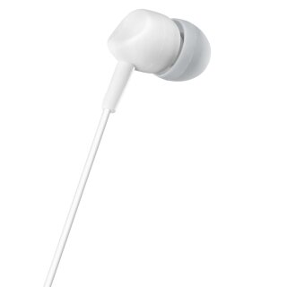 AA Hama Kopfhörer Kooky In-Ear Mikrofon Kabelknickschutz weiß
