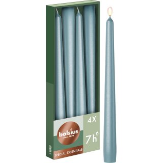 Spitzkerzen Special 234/24mm 4er Box Metallic blau