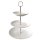 Etagere 16cm/21cm/26cm weiss Porz.