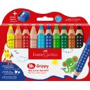 Buntstift Grippy 10er Set mit Spitzer