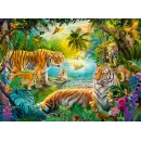 Tigerfamilie in der Oase