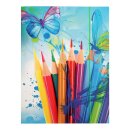 Idena Sammelmappe Schmetterling mit Gummizug 400g/m²...