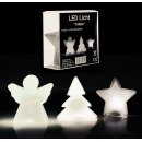 *V* LED Leuchte X-Mas, 3/s, ca. 9cmH