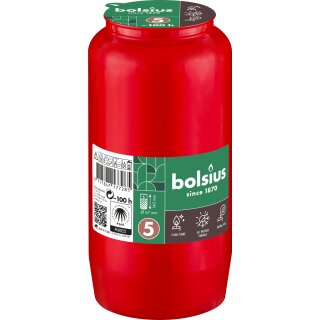 Kompositionsöllicht Grablicht 5 Rot