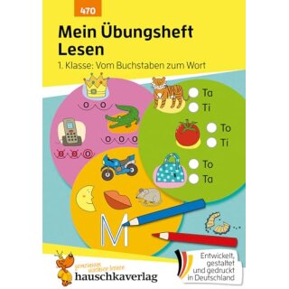 Mein Übungsheft Lesen 1. Klasse: Vom Buchstaben zum Wort, A5-Heft