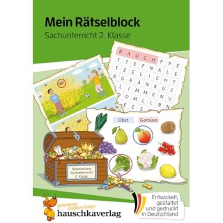 Mein Rätselblock Sachunterricht 2. Klasse, A5-Block