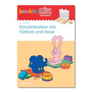 bambinoLÜK Konzentration mit Elefant und Hase ab 4