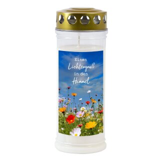 Gedenk-Kerze groß "Lichtergruß"