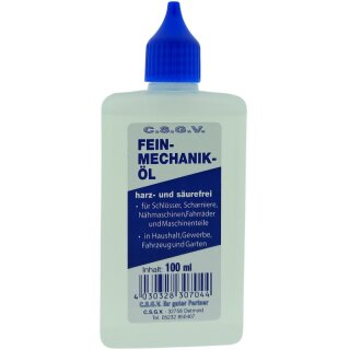 Präzisions-Feinmechaniköl 100ml – Harz- & Säurefrei Universalöl für Haushalt, Werkstatt, Fahrzeug & Garten