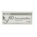 40 Trennstreifen A4 farbig sortiert – Recyclingkarton 190 g/m² – Register Trennblätter für Ordner & Ringbuch – mit Blauem Engel – Rot, Blau, Gelb, Grün