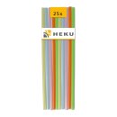 Mehrweg-Trinkhalme 21cmxØ0,6cm 25 Stück sortiert