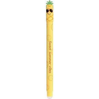 Radierbarer Gelstift mit Ananas Design – Lustiger Gelstift Eraser für Kinder – Süßes Party Mitgebsel Geschenk - Löschbarer Gelstift