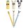 AA Radierbare Gelschreiber 3er Set – Lama, Ananas, Panda – Blaue Tinte 0.7mm – Niedliche Design Stifte für Schule, Büro & Notizn †Nachfüllbar & Rückstandsfrei Radierbar