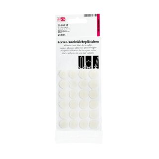 Wachs-Klebeplättchen, , , Ø15 mm, 15 Stück