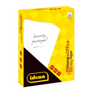 Idena Kopierpapier Home + Office 80g/m² weiß DIN A4 500 Blatt in Folienverpackung