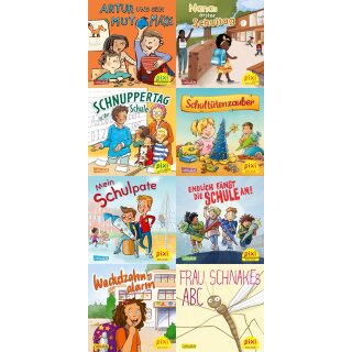 CARLSEN Kinderbücher Pixi Bundle 8er Serie 304 In der Schule mit Pixi