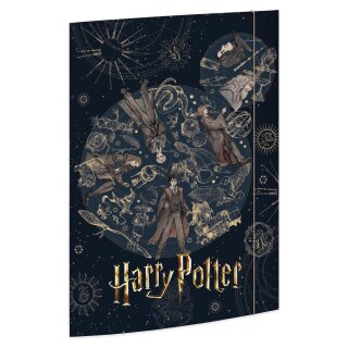 Harry Potter Gummizugverschluss, Einschlagklappen, bis DIN A3 32 x 43 cm
