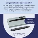 LAMY T10 4er Set Tintenpatronen mit großem Tintenvorrat - geeignet für alle Lamy Patronenfüllhaltermodelle - Inhalt 1,25ml je Patrone - 5 Stück pro Päckchen - Tintenfarbe schwarz