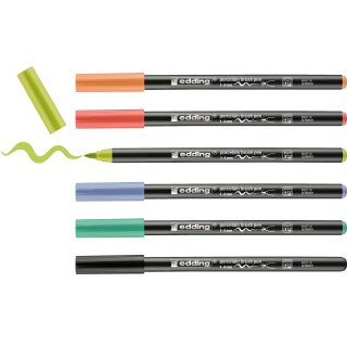 e-4200 Porzellanst. sort. 6St Set vivid