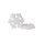 Flocke "NEU" ca. 2cm stark. 11cm. 4 St. Stck./ Btl.. weiß @