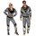 "80er JAHRE SILBER REFLEKTIERENDER TRAININGSANZUG" (Oberteil, Hose) #1