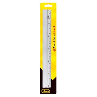 Idena Lineal Aluminium silber 30cm Blister