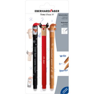 AA Gelschreiber Animal Erase it! Win 3er BK