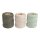 Makramee Garn, sortiert, 1mm ø, eukalyptus, 3x ca. 50g, 3 Spulen à 65m